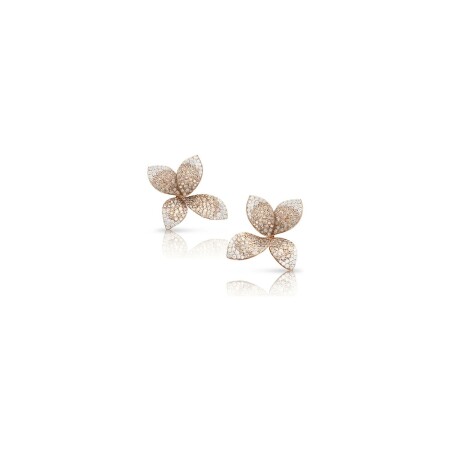 Boucles d'oreilles Pasquale Bruni Giardini Segreti en or rose et diamants