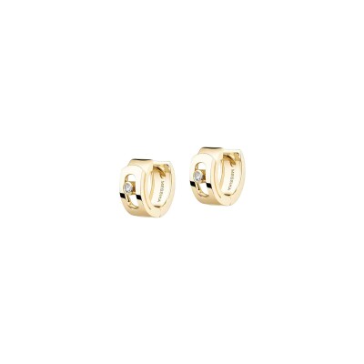 Boucles d'oreilles créoles Messika Move Noa créoles en or jaune et diamant