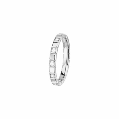 Alliance Nikki Beach Forever GM 2.5mm en or blanc sertie de diamants