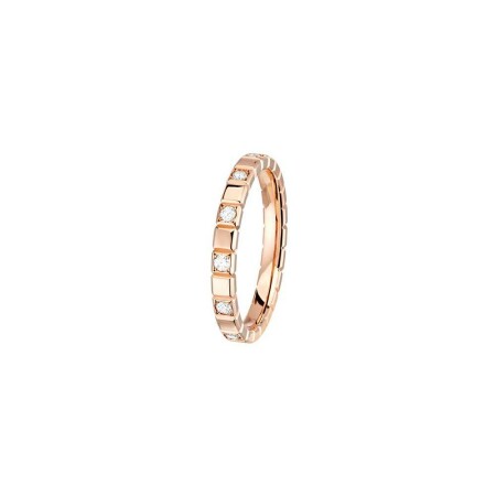 Alliance jonc Nikki Beach Forever en or rose et diamants, 2.5mm