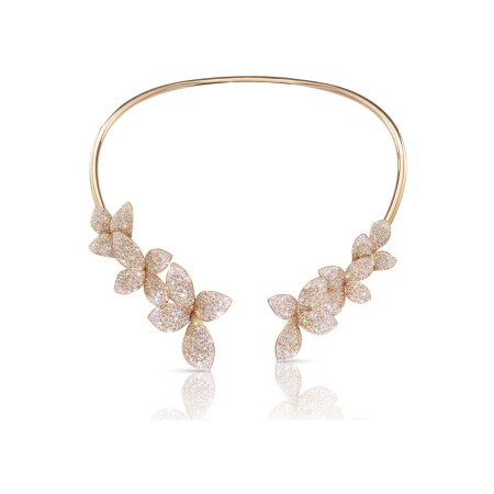 Pasquale Bruni Giardini Segreti necklace in pink gold, diamonds and brown diamonds