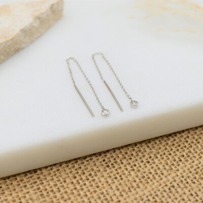 Boucles d'oreilles Natacha argent