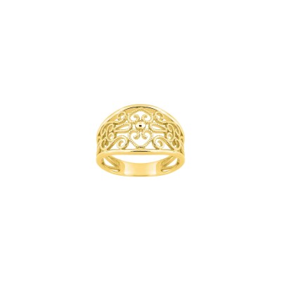 Bague fantaisie en or jaune