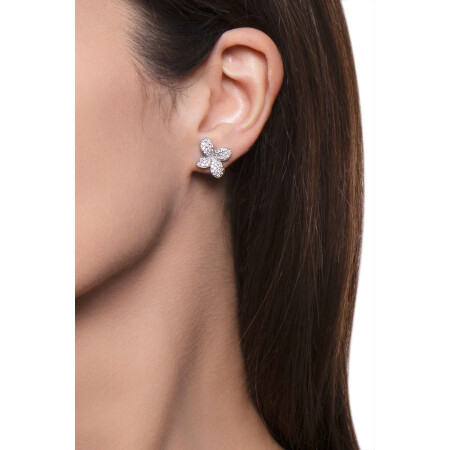 Boucles d'oreilles Pasquale Bruni Petit Garden en or blanc et diamants