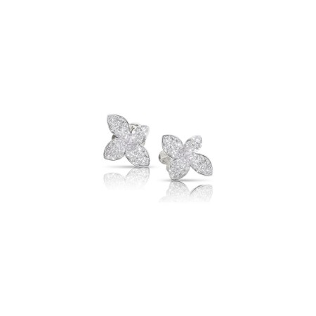 Boucles d'oreilles Pasquale Bruni Petit Garden en or blanc et diamants