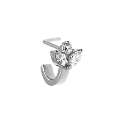Piercing nez en acier et oxyde de zirconium