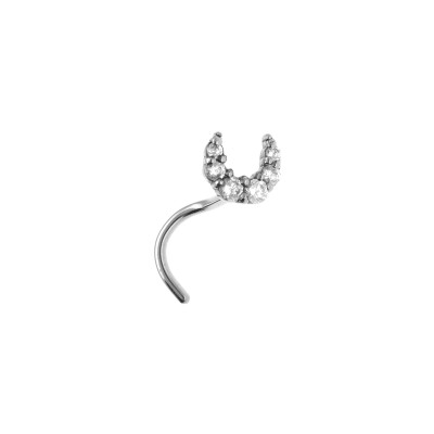 Piercing nez en acier et oxyde de zirconium