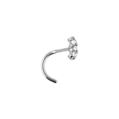 Piercing nez en acier et oxyde de zirconium