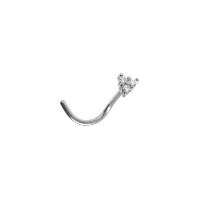 Piercing nez en acier et oxyde de zirconium