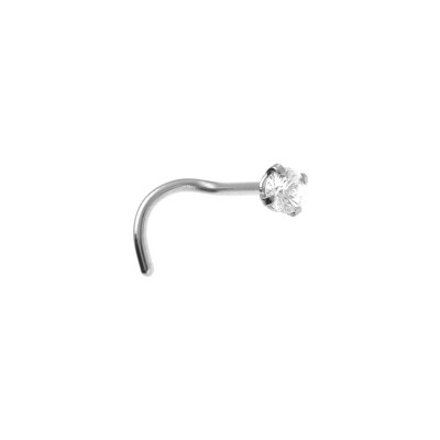 Piercing nez en acier et oxyde de zirconium