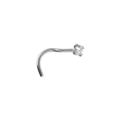 Piercing nez en acier et oxyde de zirconium