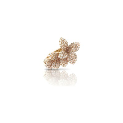 Bague Pasquale Bruni Stella In Fiore en or rose et diamants