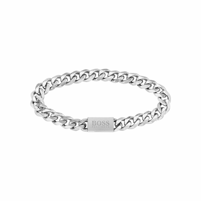 Bracelet BOSS Chain Link en acier, taille M