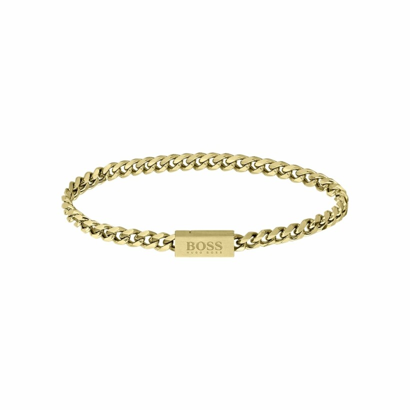 Bracelet BOSS Chain Link en métal doré, taille M