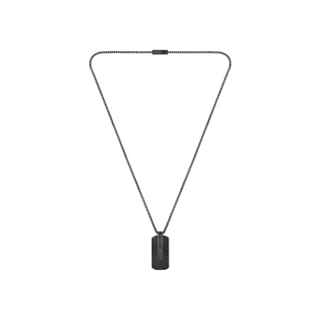 Collier BOSS Orlado en acier PVD noir