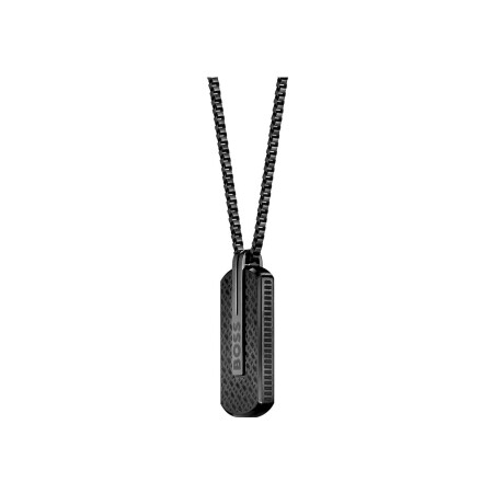 Collier BOSS Orlado en acier PVD noir