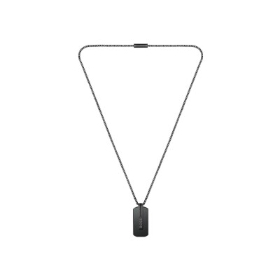 Collier BOSS Orlado en acier PVD noir