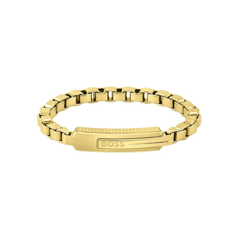 Bracelet BOSS Orlado en métal doré, taille S