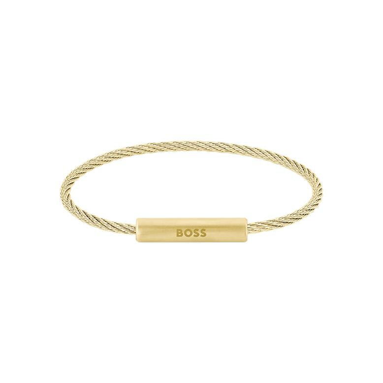 Bracelet BOSS Alek en métal doré, taille XL