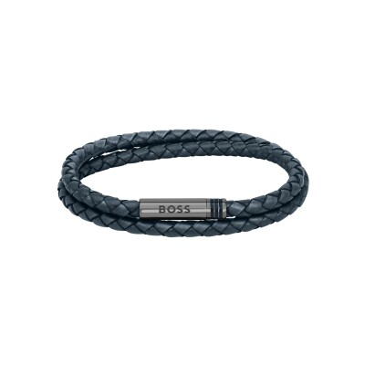 Bracelet BOSS Ares en cuir, taille S