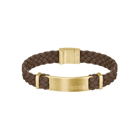 Bracelet BOSS Dylan en métal doré et acier pvd, taille M