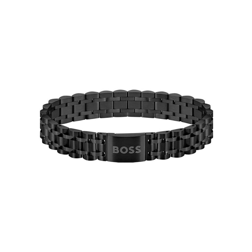 Bracelet BOSS en acier noir