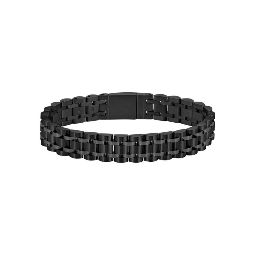 Bracelet BOSS en acier noir