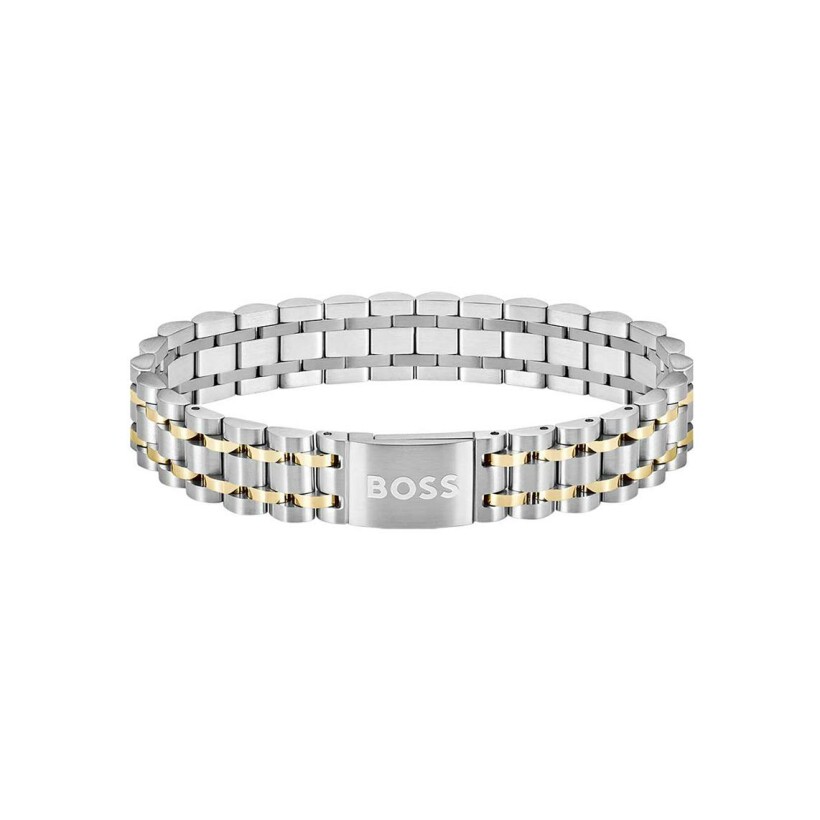 Bracelet BOSS en acier et acier doré