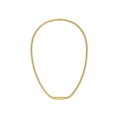 Collier BOSS en acier doré