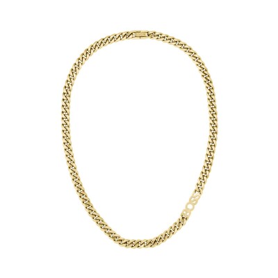 Collier BOSS en acier doré