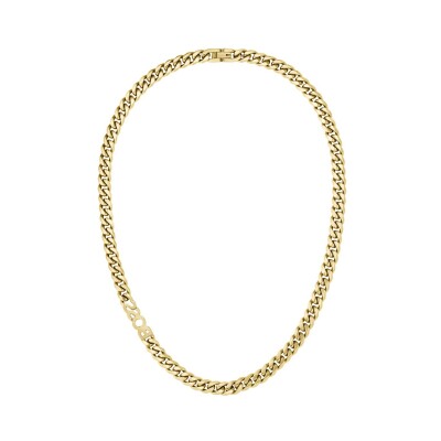 Collier BOSS en acier doré