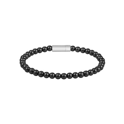 Bracelet BOSS en acier et onyx