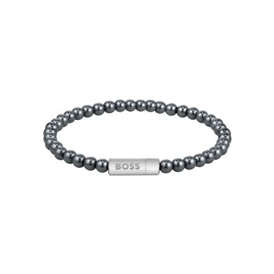 Bracelet BOSS en acier et hématite