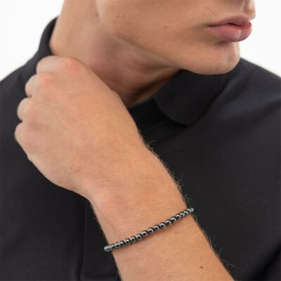 Bracelet BOSS en acier et hématite