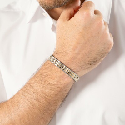 Bracelet BOSS Wesley en acier et acier doré
