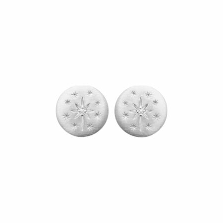 Boucles d'oreilles en argent rhodié et oxydes de zirconium