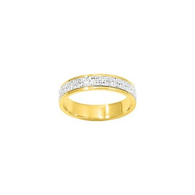 Alliance en or jaune et or blanc, 4.5mm