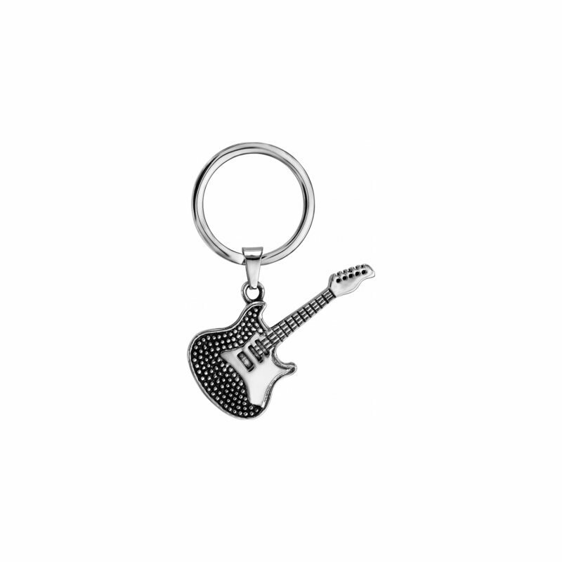 Porte Clef en porte clef acier guitare avec picot