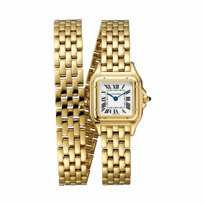 Panthère de Cartier watch, Small model, quartz movement, yellow gold