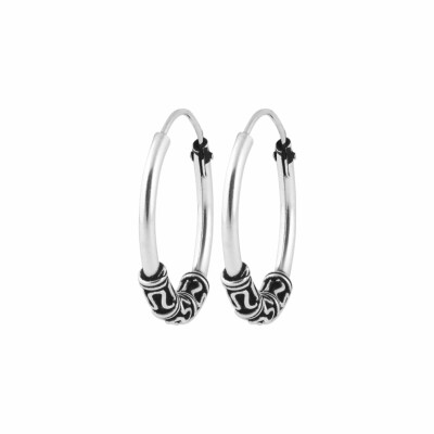 Boucles d'oreilles créoles en argent