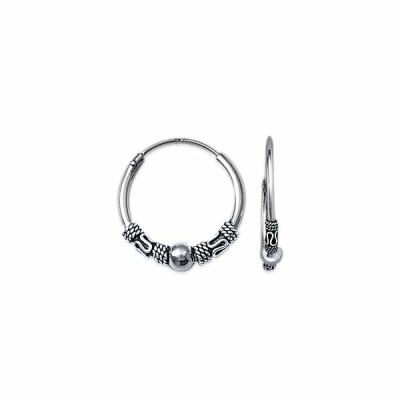 Boucles d'oreilles créoles en argent