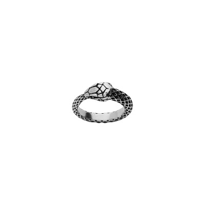 Alliance serpent en acier, taille 56