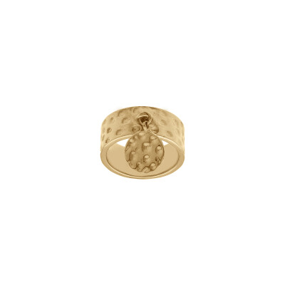 Bague en acier doré, taille 54