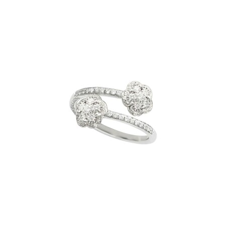 Bague Pasquale Bruni Figlia Dei Fiori en or blanc et diamants