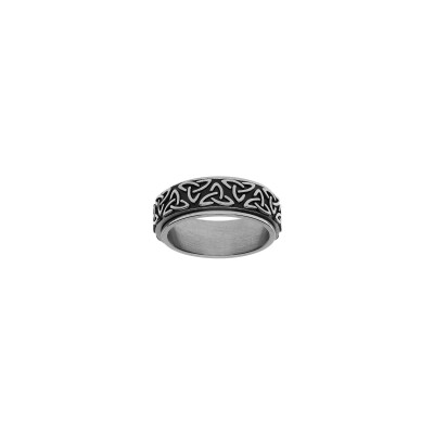 Alliance anti-stress motif celtique en acier