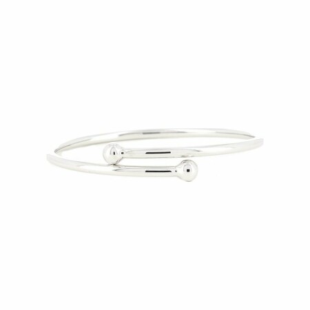 Bracelet jonc Rond en or blanc