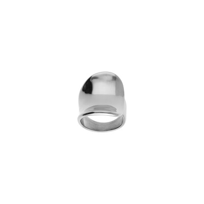 Bague incurvée en acier, taille 60