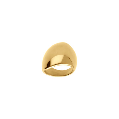 Bague en acier doré, taille 54