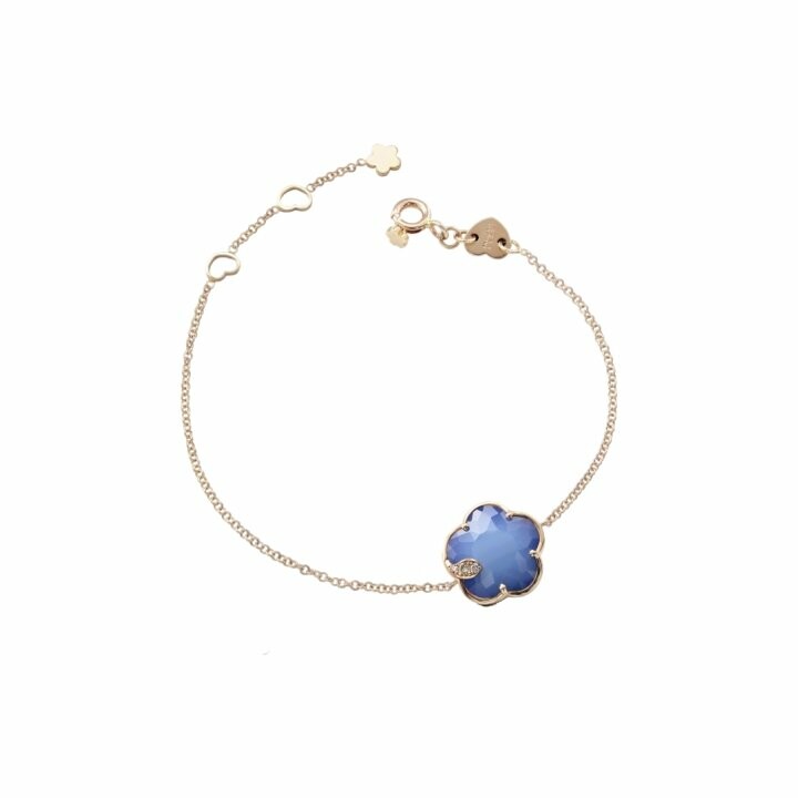 Bracelet Pasquale Bruni Petit Joli' en or rose, doublet lapis-lazuli & agate et diamants blancs