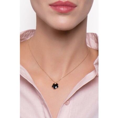 Collier Pasquale Bruni Petit Joli en or rose, onyx, diamants et diamants bruns